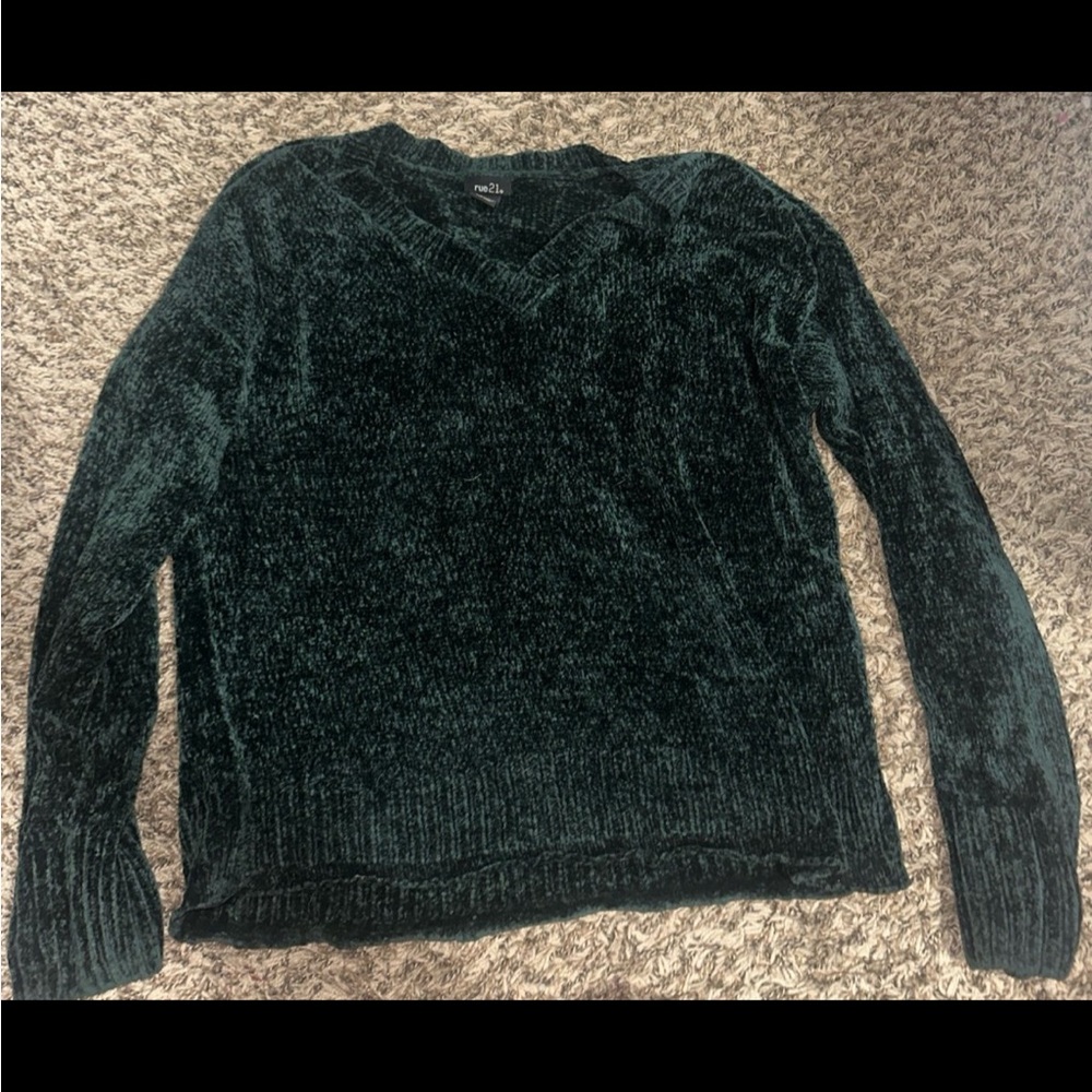 Dark green sweater